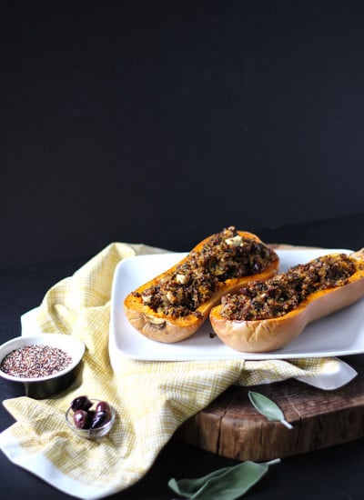 Vegetarian Stuffed Butternut Squash