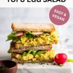 easy vegan tofu egg salad