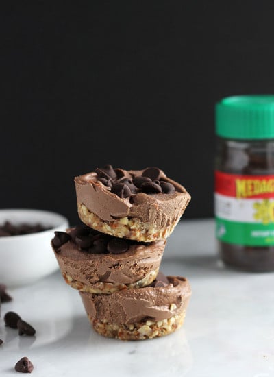 Vegan Mocha Cheesecakes | Dietitian Debbie Dishes
