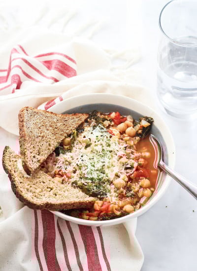 Italian Farro Soup | Vegetarian