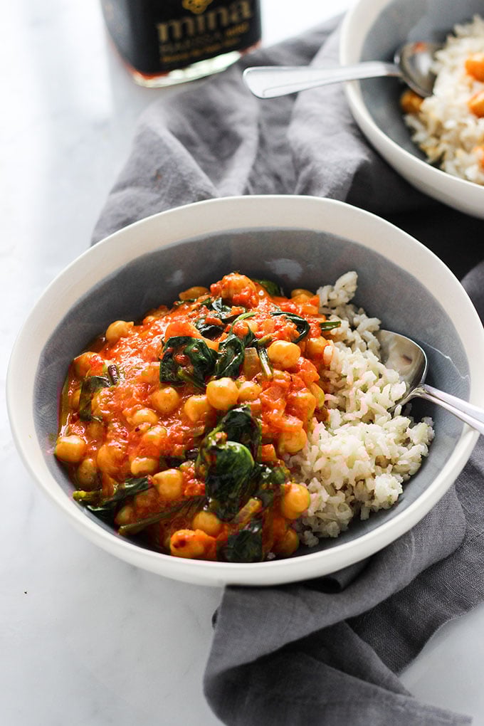 Red Pepper Chickpea Curry | Gluten Free, Vegan
