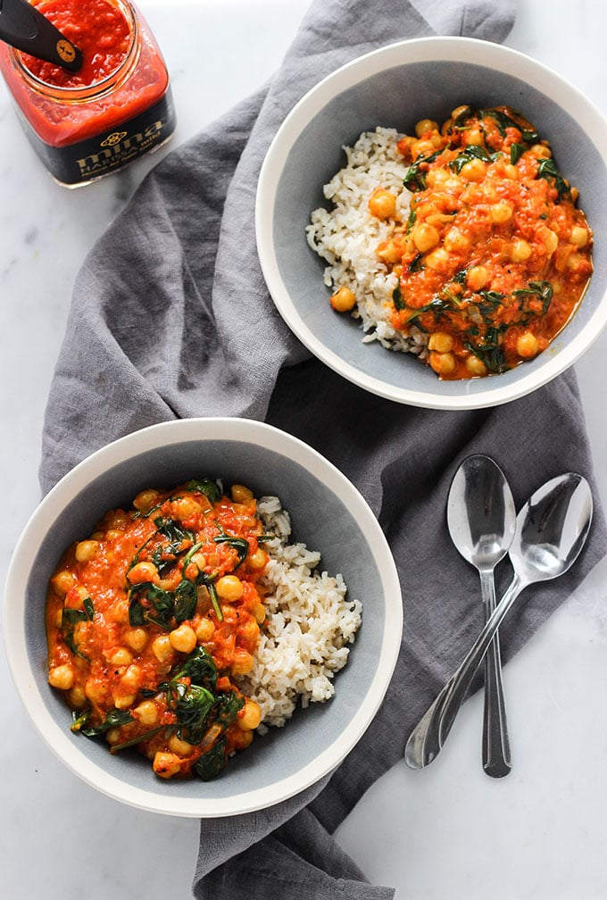 Red Pepper Chickpea Curry | Vegan, Gluten Free