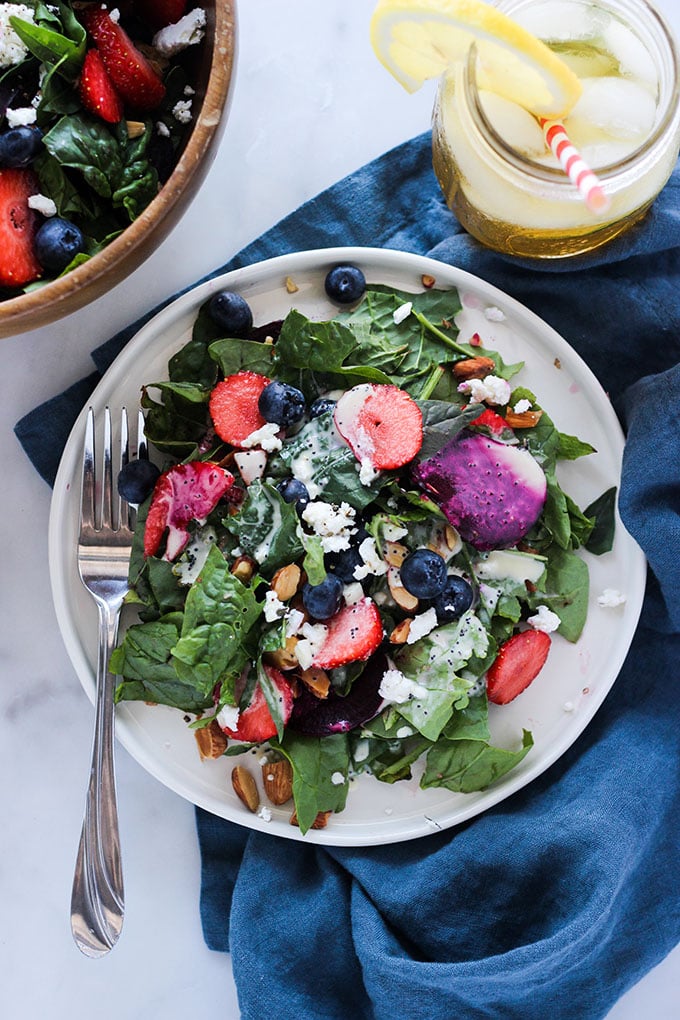 Berry and Beet Salad with Poppyseed Dressing