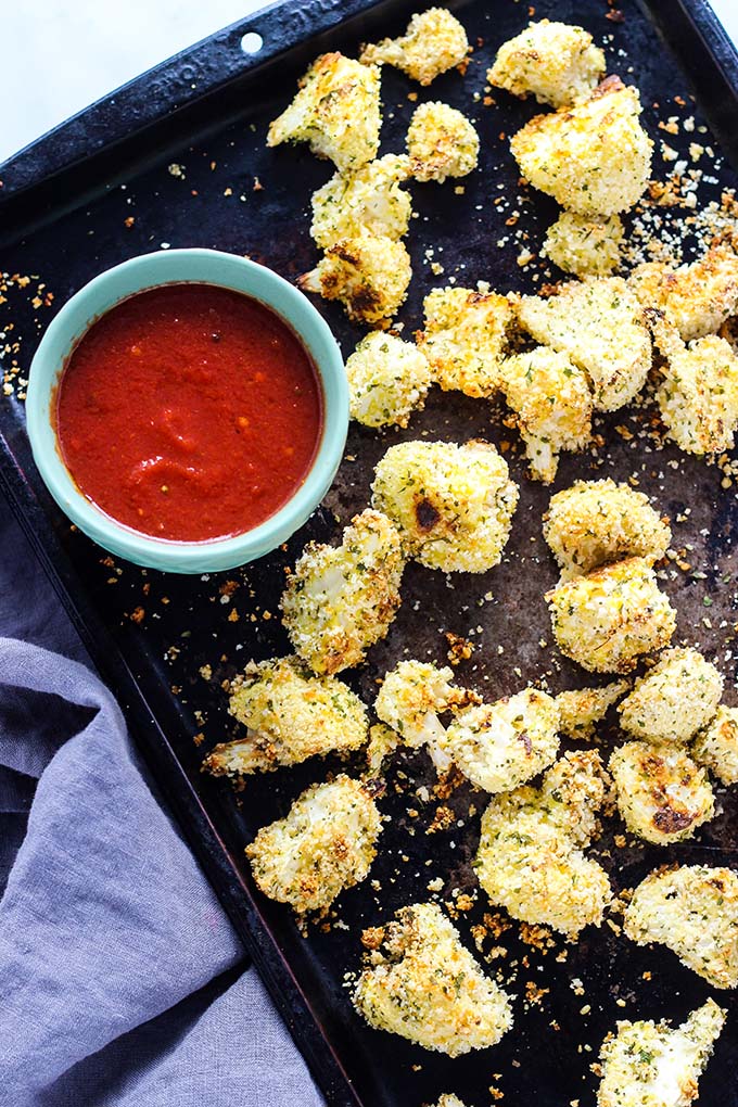 Baked Parmesan Crusted Cauliflower