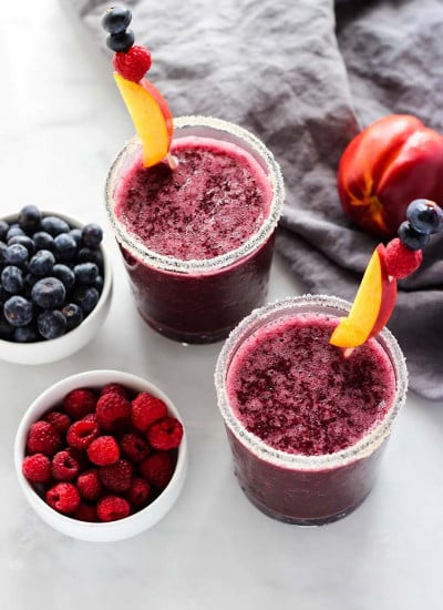 Frozen Berry and Nectarine Sangria