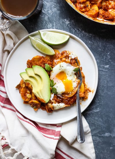 Skillet Chilaquiles with Eggs