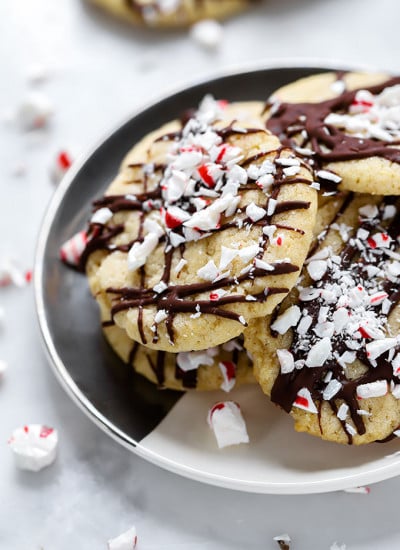 Vegan Peppermint Sugar Cookies | Simple to make and perfect for the holidays!