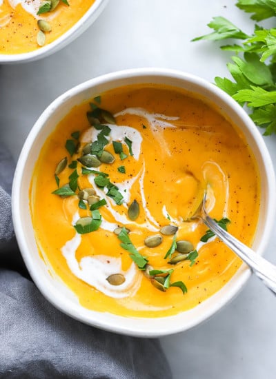 vegan roasted butternut squash soup