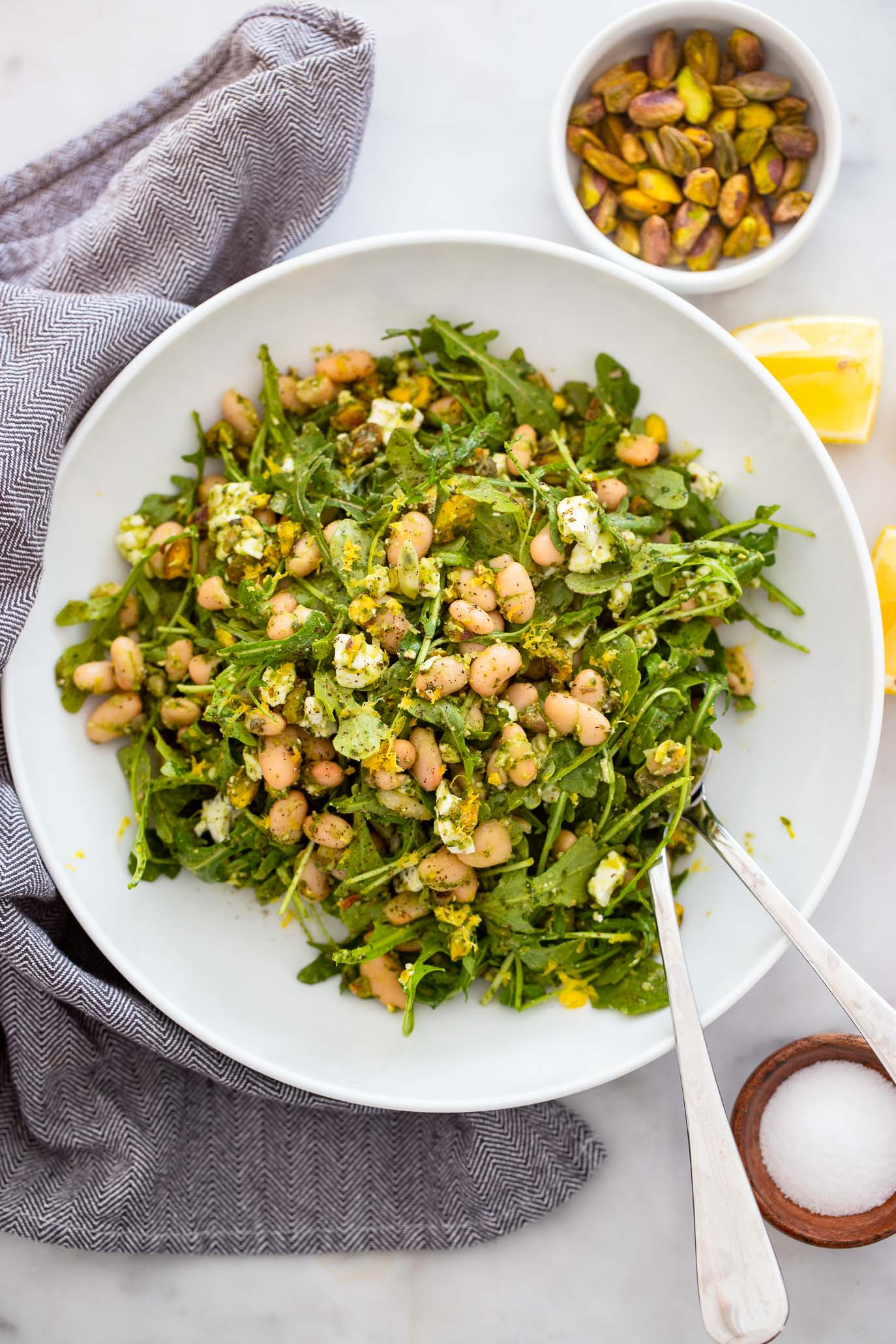 white bean pesto salad with arugula white bean pesto salad with arugula