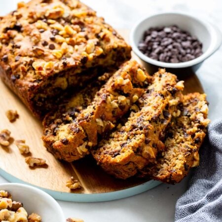 chocolate walnut banana bread