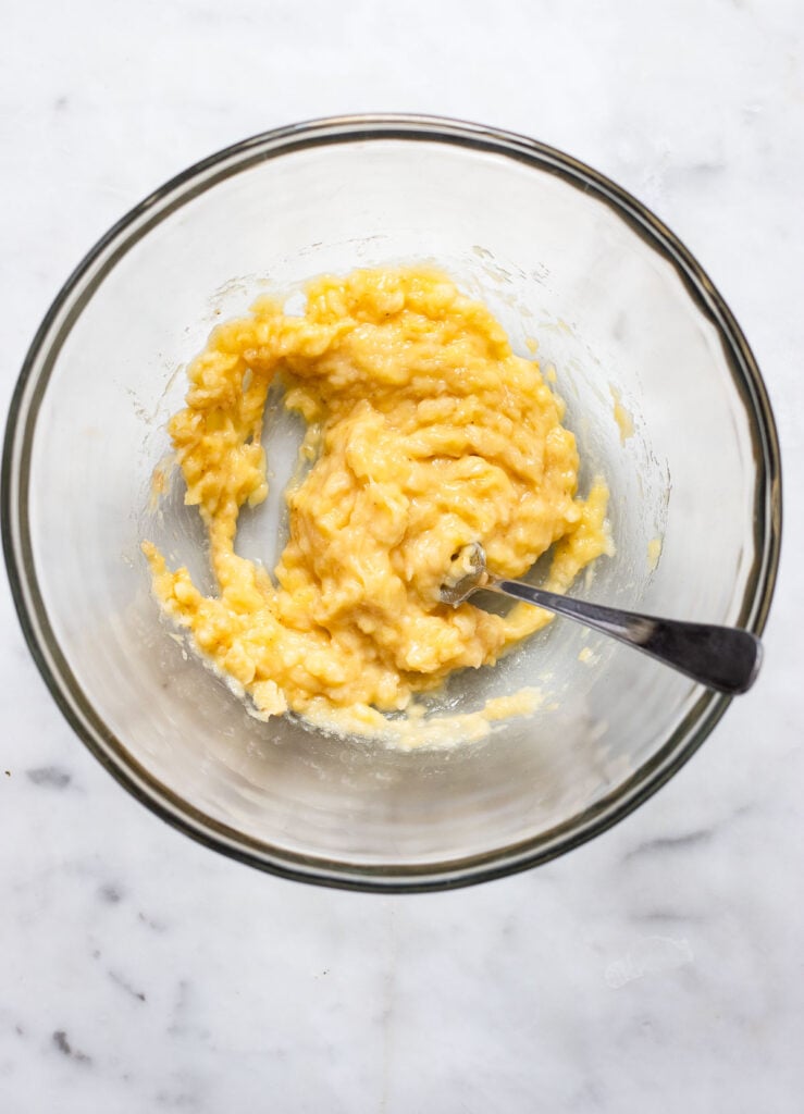mash bananas